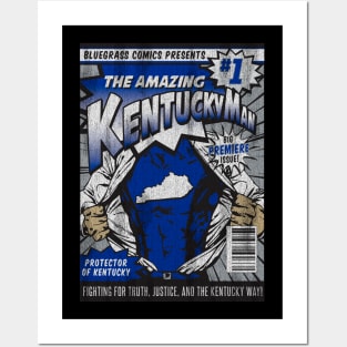 Kentucky Superhero Comic Book Posters and Art